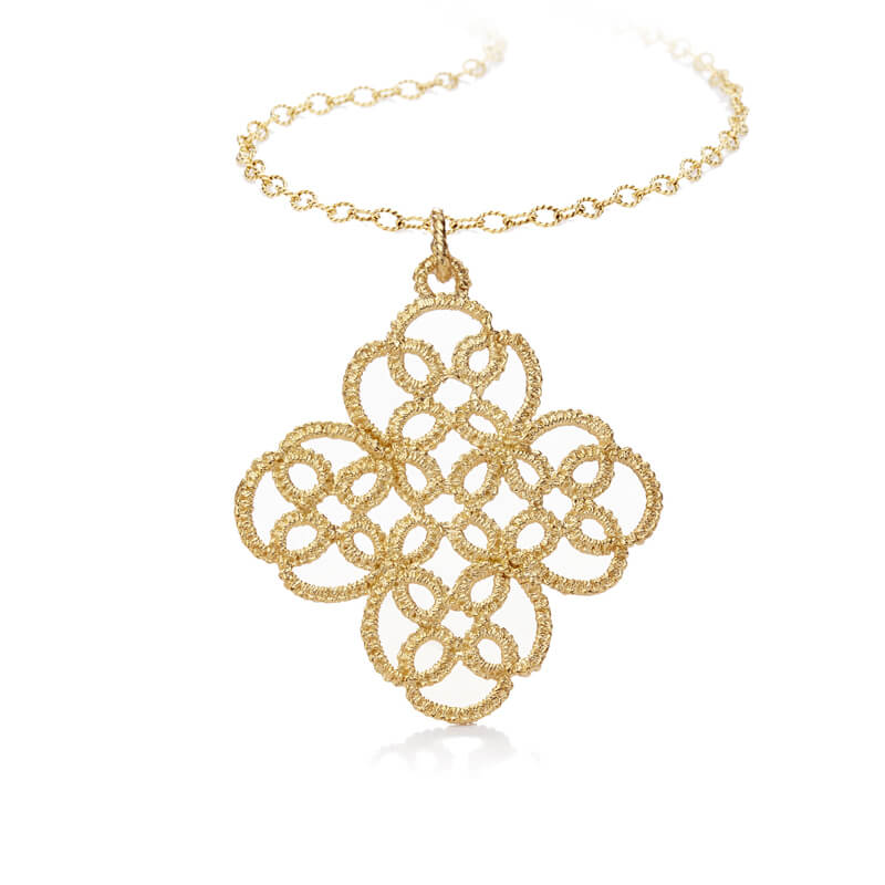 Schmuck 6 Brigitte Adolph Schmuck - Halskette im typischen Adolph Design in Geldgold