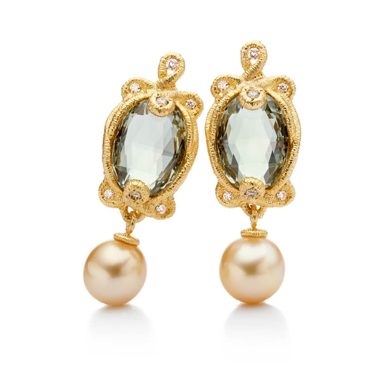 Schmuck 8 Brigitte Adolph Jewellery Design - Ohrringe mit Perlen und Diamanten
