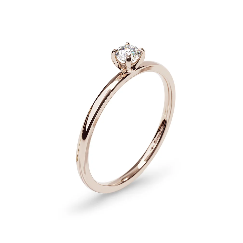 Verlobungsringe Rosewood 8 Niessing Amatis Fine C Verlobungsring (N381961) mit 0.14ct Diamant, Made in Germany. Erhältlich bei EVA Trauringwelten in Hagen.