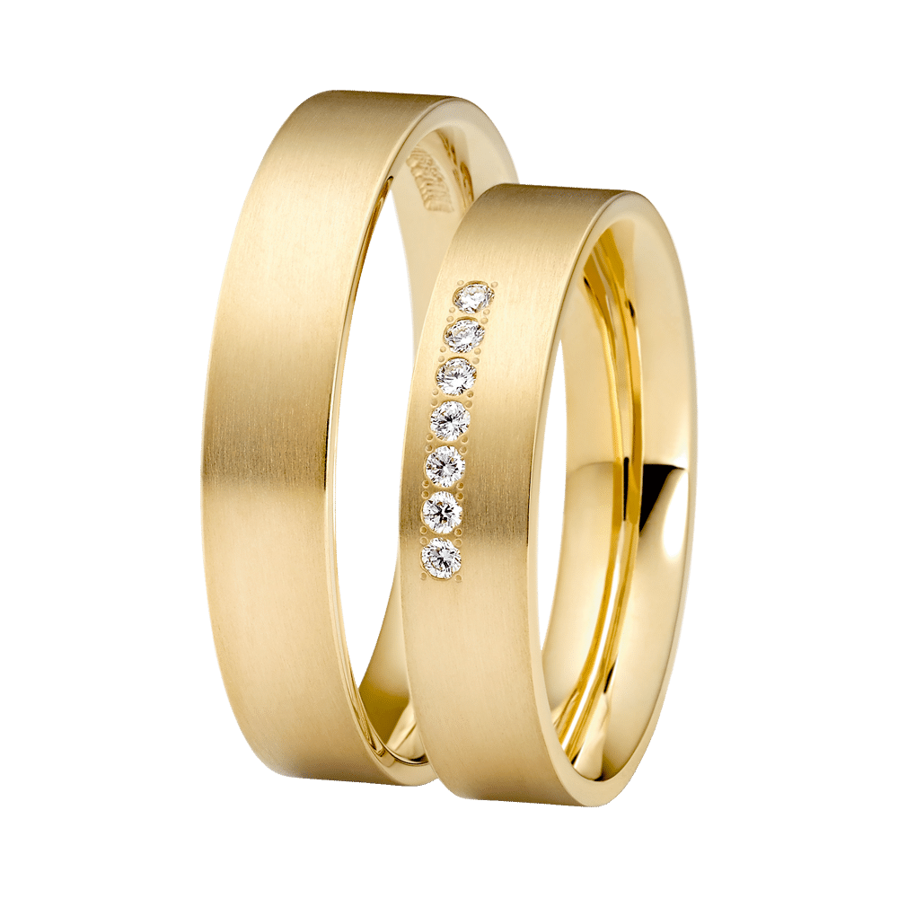 Trauringe 2 Gelbgold