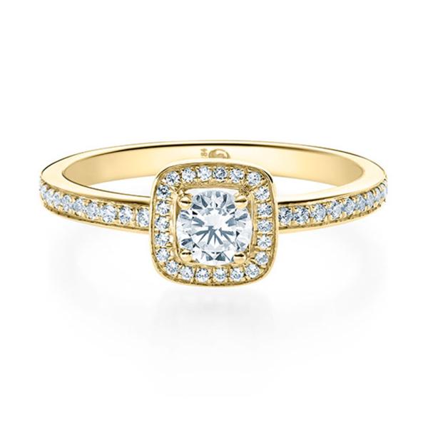 Verlobungsringe Gelbgold 22 Gelbgoldener Verlobungsring von RUBIN, deutsches Qualitätsprodukt, Modell 19012-1592-0250. Erhältlich bei EVA Trauringwelten in Hagen.