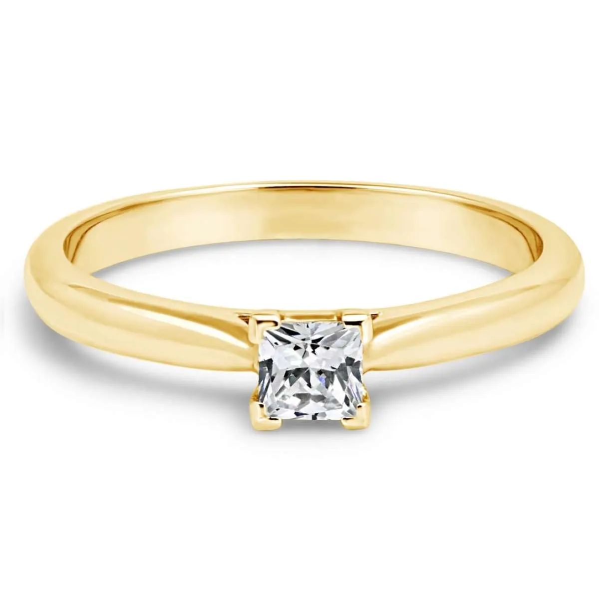 Verlobungsringe Gelbgold 10 Gelbgoldener Verlobungsring The Princess 0.25 von RUBIN, Made in Germany. Erhältlich bei EVA Trauringwelten in Hagen.