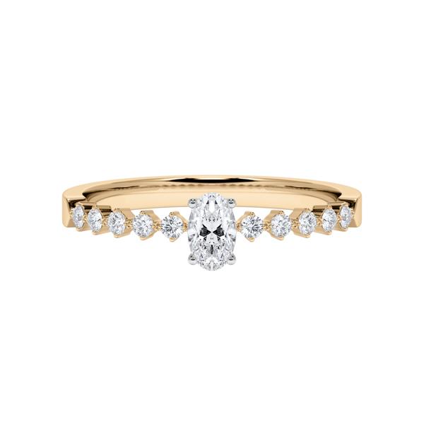 Verlobungsringe Roségold 22 Roségold/Weißgold Verlobungsring 585, Rubin Modell RU-1794-10, mit 0.450 Karat Diamanten (TW/VS & TW/SI). Deutsche Handwerkskunst, erhältlich bei EVA Trauringwelten in Hagen.
